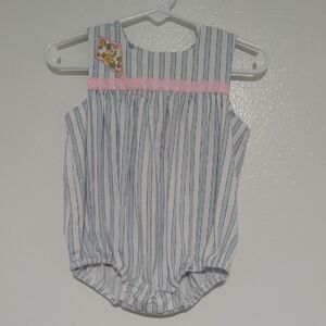 Adorable Blue and Pink Striped Bodysuit